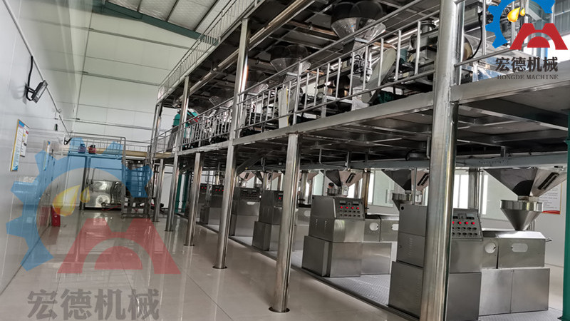 濃香花生油壓榨生產(chǎn)線