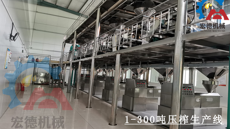 宏德濃香花生油壓榨生產(chǎn)線